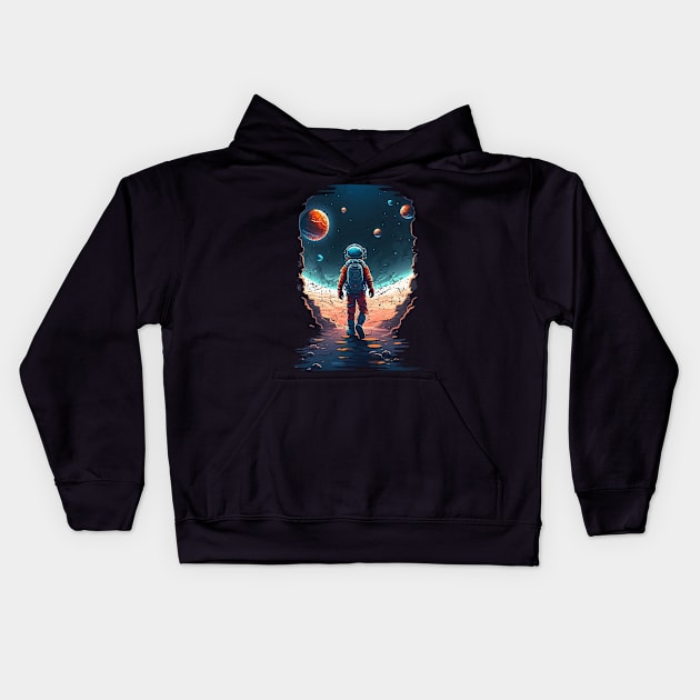 The Astronaut Kids Hoodie by vamarik